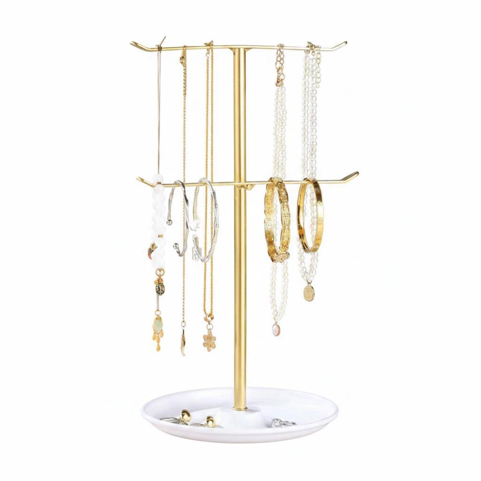 Fishing Rod Holder - Sieradenstandaard Ruimtebesparende ijzeren sieradenorganizer met dubbele