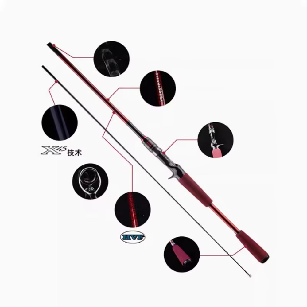Koolstofvezel hengel voor het  - Fishing Rod Spinning recensie en prijs