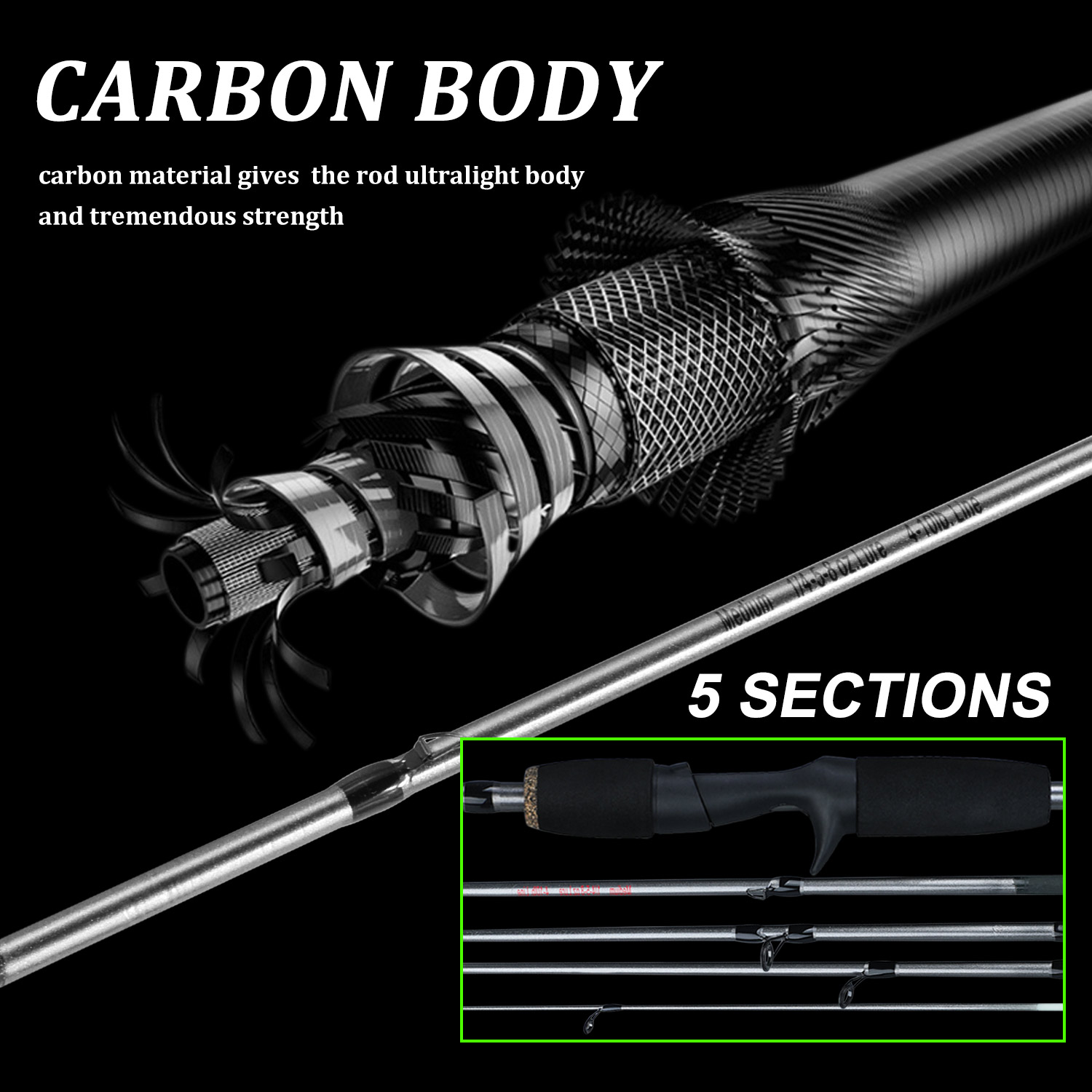 Sougayilang Hengel Combo 1.7m  - Fishing Rod Carbon Fiber recensie en prijs