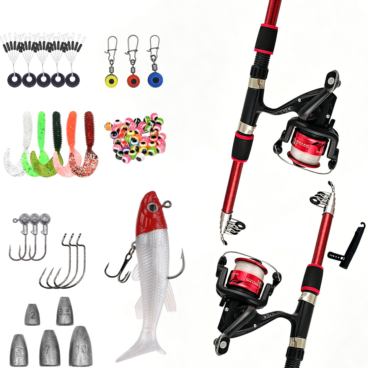 Spinninghengel en molen combo  - Fishing Rod Spinning recensie en prijs